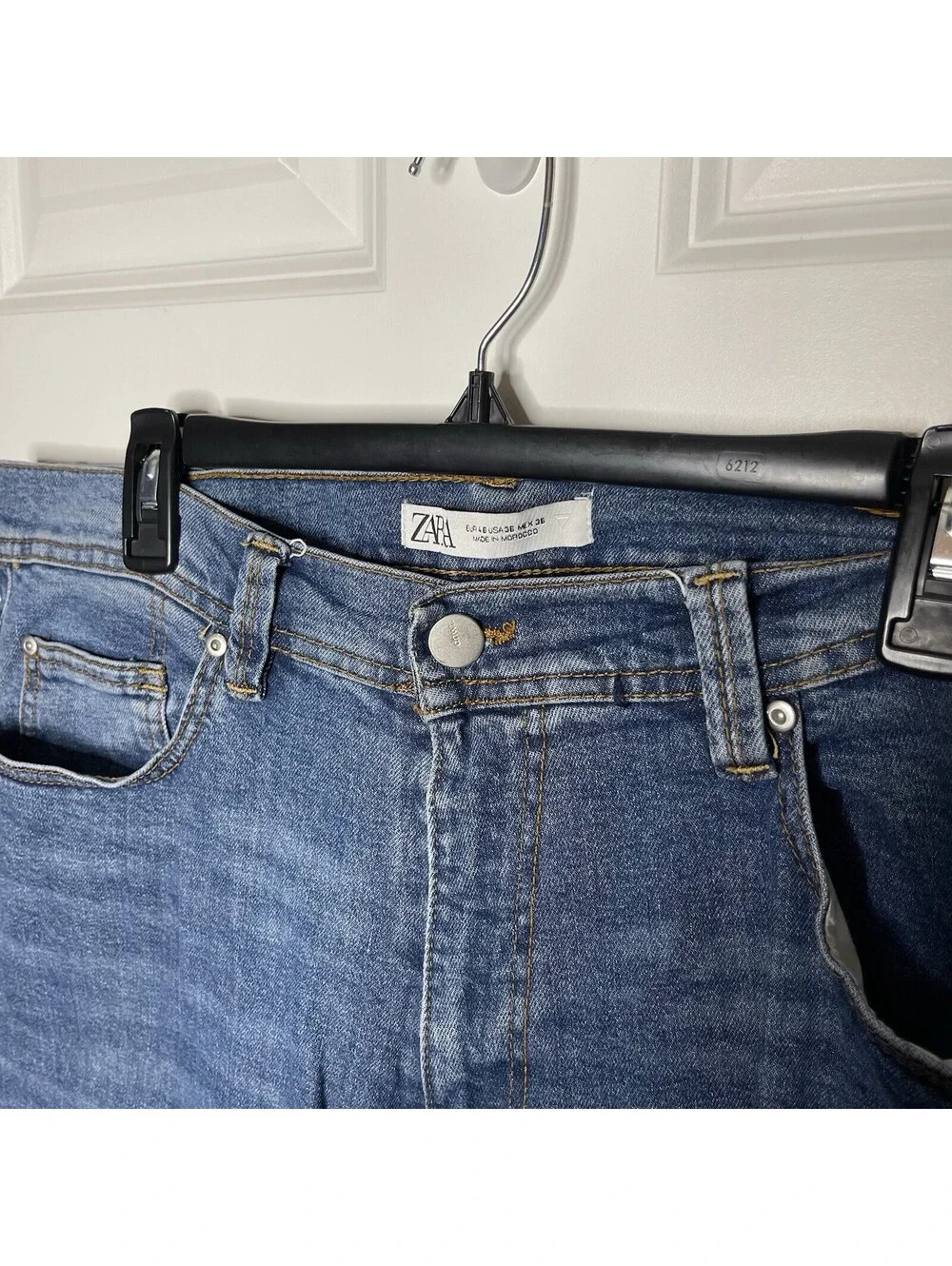 Zara Man Men’s Blue Slim Medium Wash Denim Jeans Size 36W